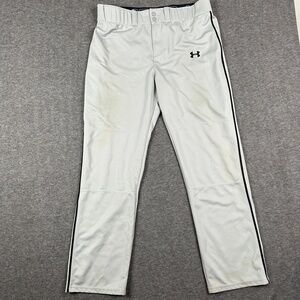 Under Armour Loose Fit Baseball Pants‎ Men's XL Gray Athletic Sportswear